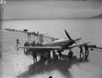 Firebrand IV aircraft aboard HMS Illustrious on the Clyde, Scotland, United Kingdom, 8-9 Feb 1943, photo 5 of 10