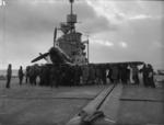 Firebrand IV aircraft aboard HMS Illustrious on the Clyde, Scotland, United Kingdom, 8-9 Feb 1943, photo 9 of 10