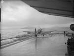 Firebrand IV aircraft aboard HMS Illustrious on the Clyde, Scotland, United Kingdom, 8-9 Feb 1943, photo 2 of 10