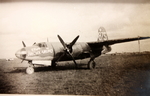 B-26 aircraft at rest, Italy, 1945