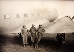 US Army personnel with C-47 aircraft, Italy, 1945