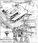 Shipyard plan for Deutsche Werke Gotenhafen, Gdynia, occupied Poland, 1944