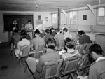 Science Class at the Manzanar Relocation Center for deported Japanese-Americans, Inyo County, California, United States, 1943.