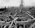Pier under construction, Naval Ammunition Depot Earle, Middletown, New Jersey, 1943