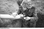 German soldiers on exercise with Panzerschreck launcher, southern Ukraine, spring 1944, photo 3 of 4