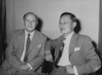 Brazilian Dr. Geraldo Horácio de Paula Souza and Chinese Dr. Shi Siming at the First World Health Assembly, Palace of Nations, Geneva, Switzerland, 24 Jun 1948
