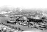 View of Howaldtswerke shipyard, Hamburg, Germany, date unknown