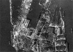 Aerial view of Howaldtswerke shipyard, Hamburg, Germany, 1940s