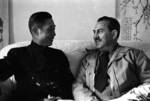 Lieutenant General Ding Zhipan and photographer Harrison Forman, China, 1944