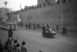 Lunar New Year parade, Chongqing, China, 15 Feb 1942; note unidentified motorcycle