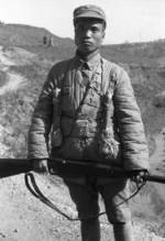 Chinese soldier, Changde, Hunan Province, China, 25 Dec 1943, photo 1 of 3