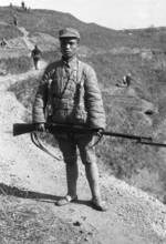 Chinese soldier, Changde, Hunan Province, China, 25 Dec 1943, photo 2 of 3