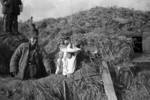 Chinese soldier in the field near Changde, Hunan Province, China, 25 Dec 1943