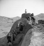 Civilians digging trenches, Chongqing, China, fall of 1937