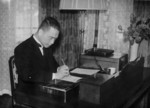 Wang Jingwei at a writing desk, 1940s