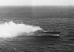 Katori burning off Truk, Caroline Islands, 19 Feb 1944