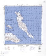 1944 United States Army map of Malaita Island and the eastern end of Guadalcanal in the Solomon Islands.