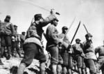 Chinese soldiers with swords, Rehe (Jehol) Province, China, Mar 1933