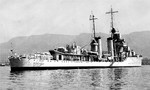 Destroyer USS Shaw at Toulon, France during her shakedown period, May 1937.