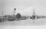 Oderwerke facilities at Stettin, Germany, 1930s; note floating drydock