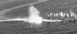 U-821 being strafed by British Mosquito aircrat, off Ushant, France, 10 Jun 1944