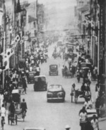 Street scene, Singapore, 1944