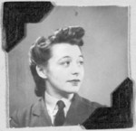 Portrait of WAAF member Ethel Peters based in RAF Watnall, 1940s