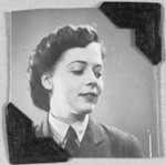 Portrait of WAAF member Yolande Walker based in RAF Watnall, 1940s