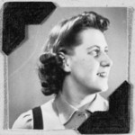 Portrait of WAAF member Kay Bailey based in RAF Watnall, 1940s