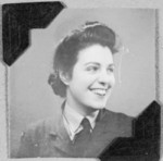 Portrait of WAAF member Vera Anscomb based in RAF Watnall, 1940s