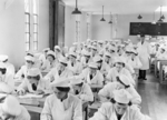 WAAF trainees undergoing an examination at the School of Cookery, RAF Halton, Buckinghamshire, England, United Kingdom, date unknown