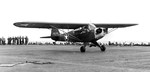 United States Army Piper O-59A Grasshoppers of the 8th Observation Squadron taking off from the US Navy carrier USS Ranger to spot for the artillery during Operation Torch in North Africa, 9 Nov 1942. Photo 2 of 2.