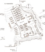 Map of Flossenbürg Concentration Camp drawn by engineer Stefan Kryszak who was a prisoner at the camp during the war