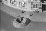 Sandbag bunker in front of the Poo Tung (Pudong) Commercial & Savings Bank, French Concession Zone, Shanghai, China, mid-1937