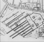 Shipyard plan of Germaniawerft yard in Kiel, Germany, date unknown