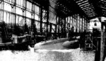 Launching of U-54 at Slip III of Friedrich Krupp Germaniawerft, Kiel, Germany, 15 August 1939