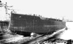 Launching of SMS Baden from Slip IV of F. Schichau Danzig shipyard, Danzig, 30 Oct 1915