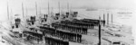 US 19th Submarine Division submarines USS S-46, USS S-42, USS S-47, USS S-43, USS S-44, and US SS-45 at San Diego, California, United States, 28 Jul 1928