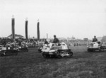 TKS tankettes on parade, Warsaw, Poland, 1934