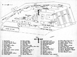 Map of the Bethlehem San Pedro Shipyard from the Dec 1943 employee handbook. Note that the yard had only two shipways.