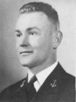 Portrait of cadet Albert O. Vorse from the 1937 United States Naval Academy “Luck Bag” yearbook.