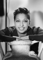 Portrait of Josephine Baker, taken at Studio Harcourt in Paris, France in 1940; this photograph was among those purchased by the French Republic in 2000