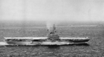 USS Shangri-La underway, Pacific Ocean, Jan-Jun 1956; seen in US Navy publication Air Task Group 3 1956 cruise book