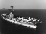 USS Shangri-La off Gibraltar, 13 Oct 1963