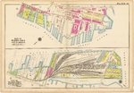 1912 map showing the two sections of piers comprising the Boston Navy Yard.