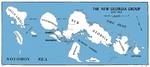 United States Marine Corps map of the New Georgia Group in the Solomon Islands, Mar 1943.