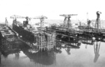 Lübecker Flenderwerke shipyard, Lübeck, Germany, circa 1930s