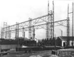 View of Tecklenborg shipyard, Bremerhaven, Germany, circa 1910s