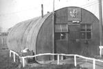 A barracks hut at RAF Thurleigh, Bedfordshire, England, circa 1944.