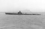 Gato-class submarine USS Silversides during trials off Mare Island, San Pablo Bay, California, United States, 31 Mar 1942. Photo 2 of 2.